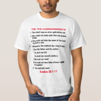 The Ten Commandments Men's Basic Dark T-Shirt