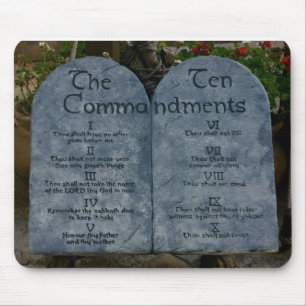 The Ten Commandments Mouse Mat