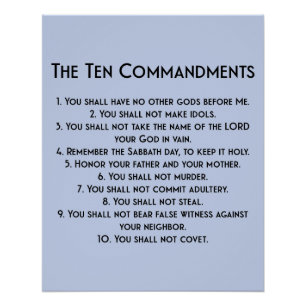 The Ten Commandments Poster