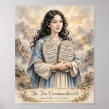 The Ten Commandments Poster - Feminine Woman