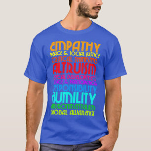 The Ten Commitments Humanist Values Design T-Shirt