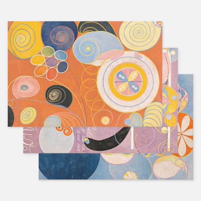 The Ten Largest by Hilma af Klint Wrapping Paper Sheet (Set)