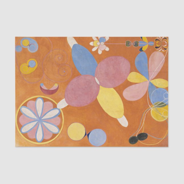 The Ten Largest, Group IV, No.3 by Hilma af Klint  Tissue Paper (Front)