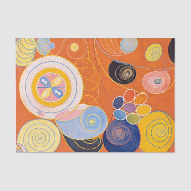 The Ten Largest, Group IV, No.4 by Hilma af Klint Tissue Paper (Front)