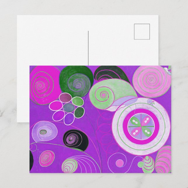 The Ten Largest, Group IV, No.4 (Purple) Postcard (Front/Back)