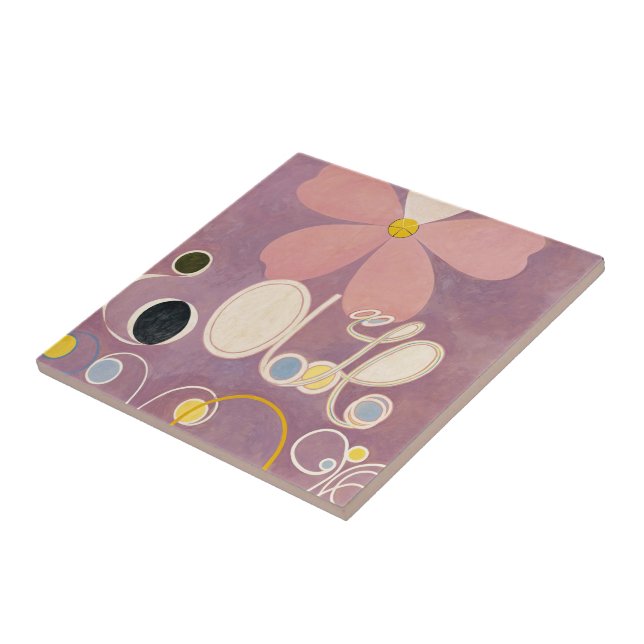 The Ten Largest, Group IV, No.5 by Hilma af Klint Tile (Side)