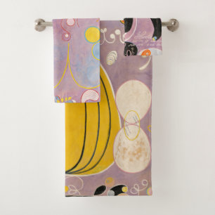 The Ten Largest, Group IV, No.7 by Hilma af Klint Bath Towel Set