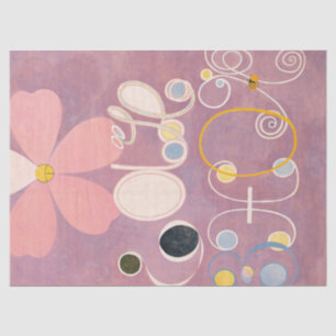 The Ten Largest No 5 Adulthood by Hilma Klint Tissue Paper