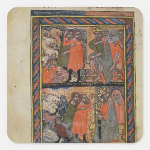 The Ten Plagues of Egypt TtoB Square Sticker