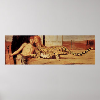 The tenderness of the sphinx by Fernand Khnopff Poster