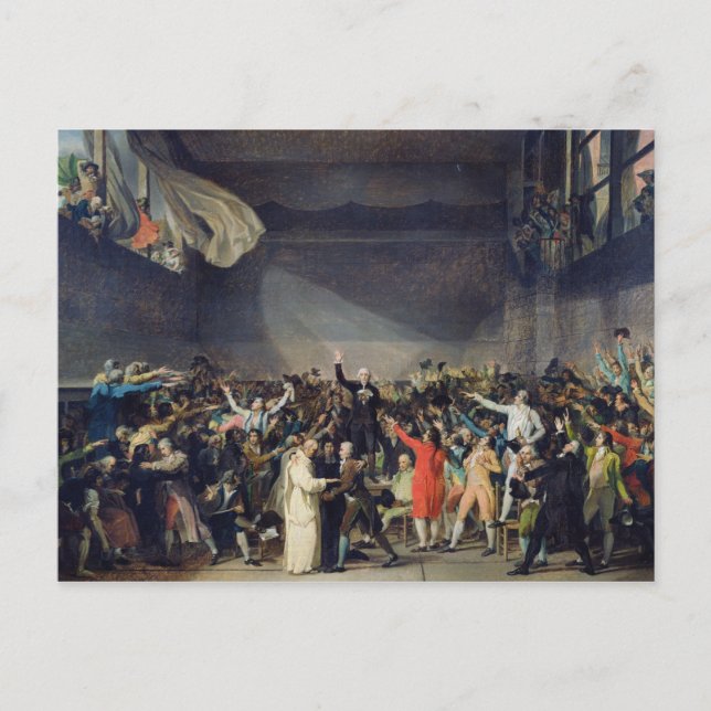 The Tennis Court Oath, 20th June 1789, 1791 Postcard (Front)