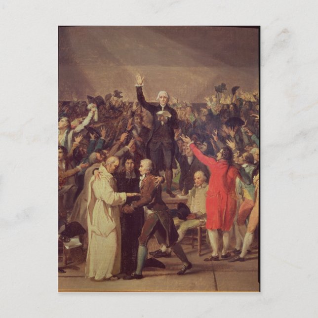 The Tennis Court Oath Postcard (Front)