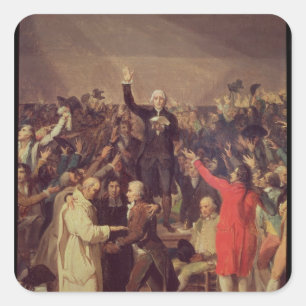 The Tennis Court Oath Square Sticker