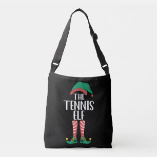 The Tennis Elf Matching Family Group Christmas Crossbody Bag