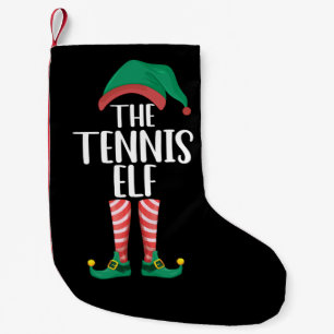 The Tennis Elf Matching Family Group Christmas Small Christmas Stocking