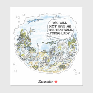 The Tentacle contour sticker