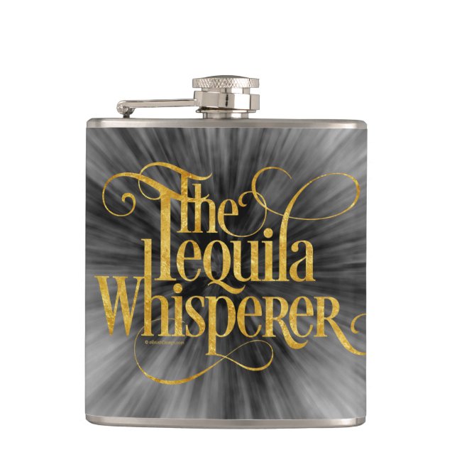 The Tequila Whisperer Flask (Front)