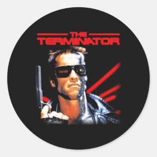 The Terminator Movie Box Classic Round Sticker