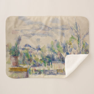The Terrace at the Garden at Les Lauves, Cezanne Sherpa Blanket