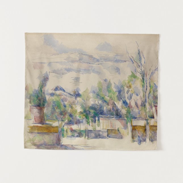 The Terrace at the Garden at Les Lauves, Cezanne Tapestry (Front (Horizontal))