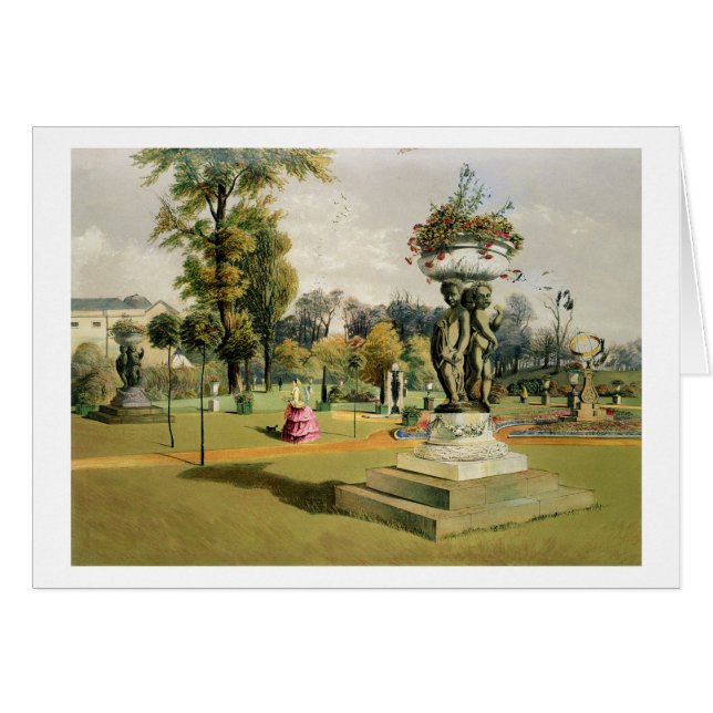 The Terrace Garden, Woburn Abbey (chromolitho) (Front Horizontal)
