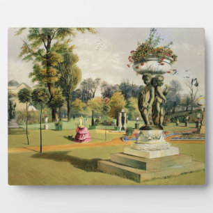The Terrace Garden, Woburn Abbey (chromolitho) Plaque