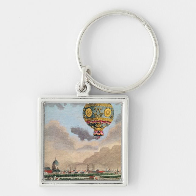 The Terrace of Monsieur Franklin at Passy Key Ring (Front)