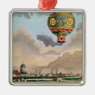The Terrace of Monsieur Franklin at Passy Metal Tree Decoration