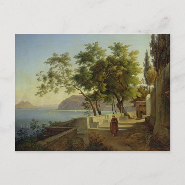 The Terrace of the Capucins in Sorrento, 1828 Postcard (Front)