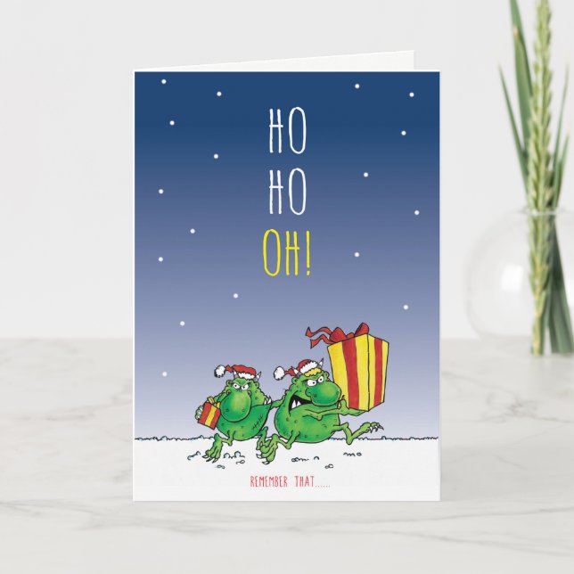 The Terrible Two.....Christmas take Holiday Card (Front)