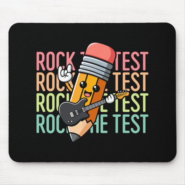 The Test Day Teacher Testing Day Motivational Funn Mouse Mat (Front)