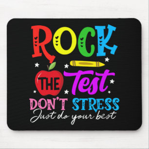 The Test Don't Stress Just Do Your Best Teacher  Mouse Mat