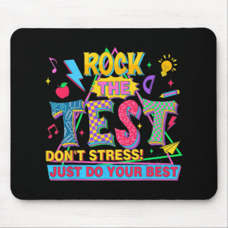 The Test Dont Stress Motivational Teacher Testing  Mouse Mat