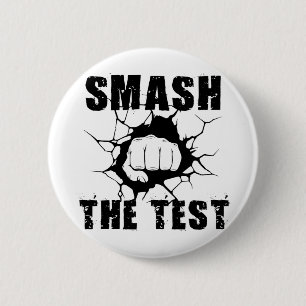 The Test Funny Exam Test Day Students Teachers 6 Cm Round Badge