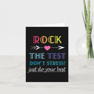 The Test-funny School Student Teacher Test Day  Card