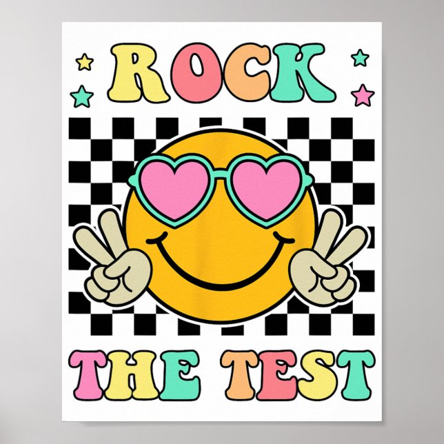 The Test Groovy Happy Testing Day For Teacher Stud Poster (Front)