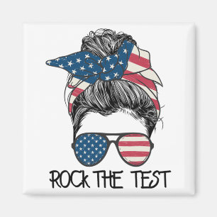 The Test Messy Bun Teacher Test Day Testing Day Te Magnet
