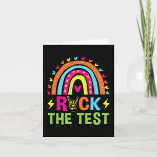 The Test Rainbow Testing Day Motivational Teacher Card