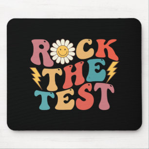 The Test Retro Groovy Teacher Test Day Testing Day Mouse Mat
