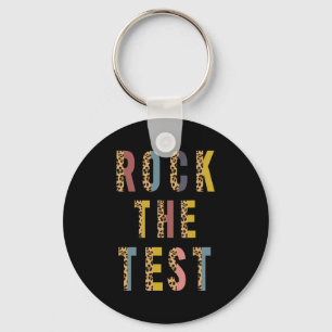 The Test Retro Motivational Testing Day Teacher St Key Ring