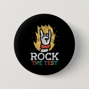 The Test Teacher Score Testing Exam Test Day 6 Cm Round Badge