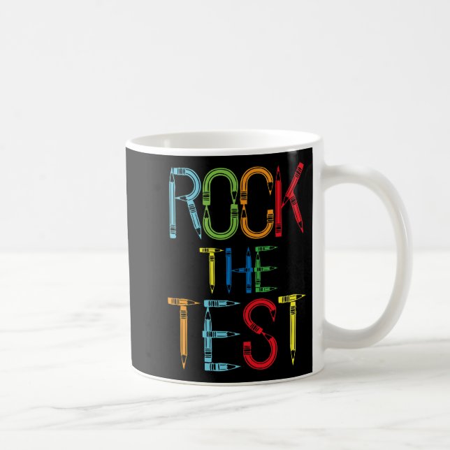 The Test Teacher Test Day Funny Testing Day Teache Coffee Mug (Right)