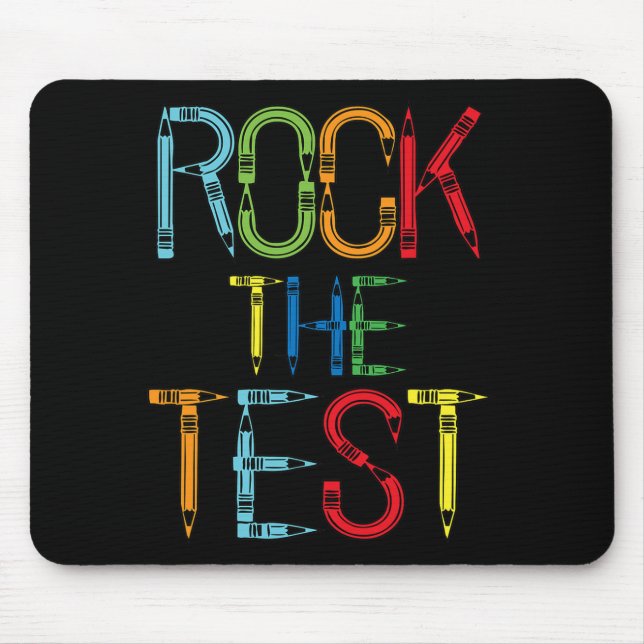 The Test Teacher Test Day Funny Testing Day Teache Mouse Mat (Front)