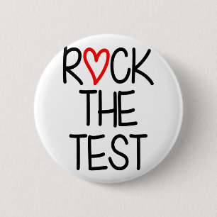 The Test Teacher Test Day Testing Day Funny Teache 6 Cm Round Badge