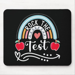 The Test Teacher Test Day Testing Day Funny Teache Mouse Mat