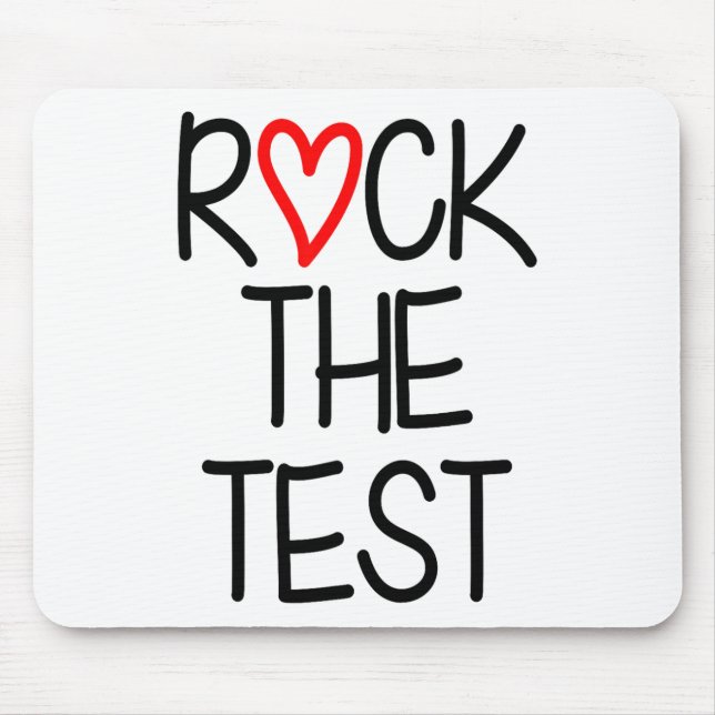 The Test Teacher Test Day Testing Day Funny Teache Mouse Mat (Front)