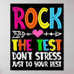 The Test Teacher Test Day Testing Day Funny Teache Poster