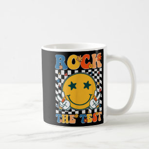 The Test Testing Day Retro Groovy Teacher Student Coffee Mug