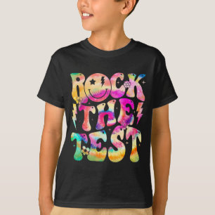 The Test Testing Day Retro Hippie Motivational Tea T-Shirt