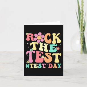 The Test Testing Day Retro Motivational Teacher St Card